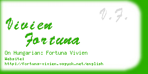 vivien fortuna business card